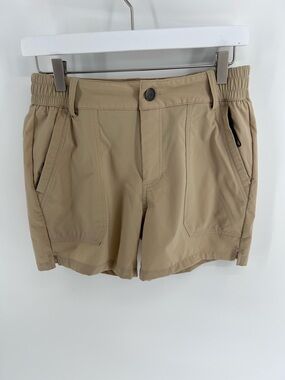 Baleaf Women's Tan Elastic-Waist Shorts | Small